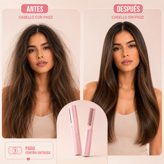 Mini Plancha ANTI FRIZZ Inalámbrica