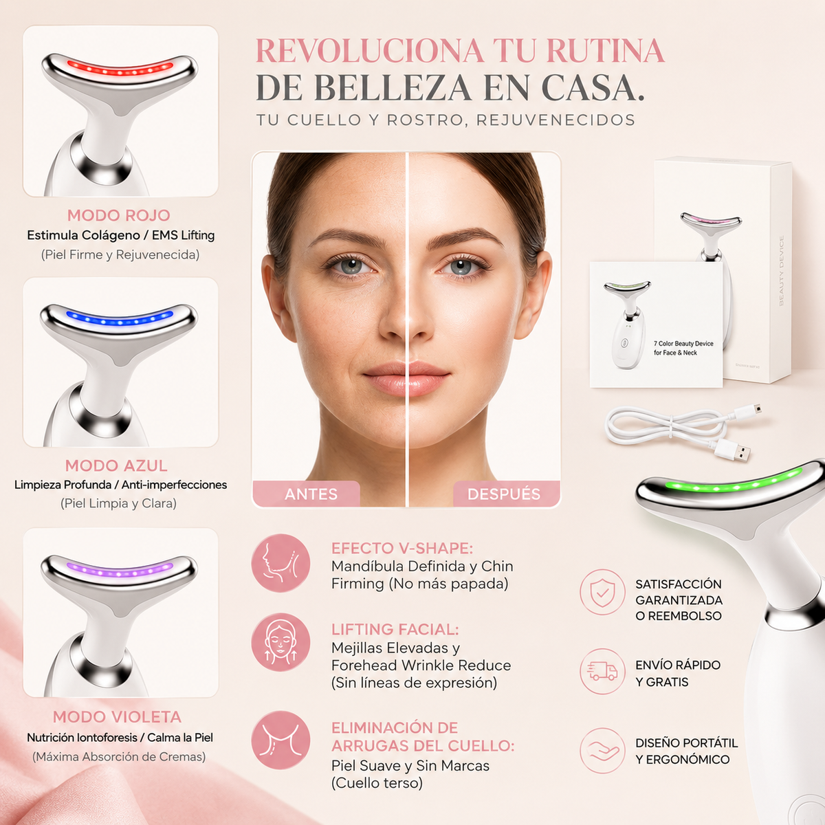 GlowFace Pro Masajeador facial